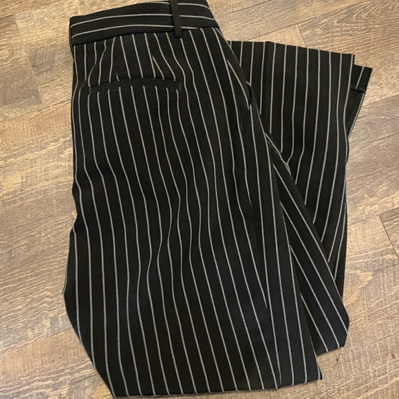 Express Pants - Express Pinstripe Straight Ankle Dress Pants